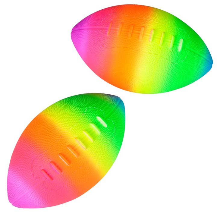 9" RAINBOW FOOTBALL LLB kids toys for wholesale by La Luna Bella - Toys