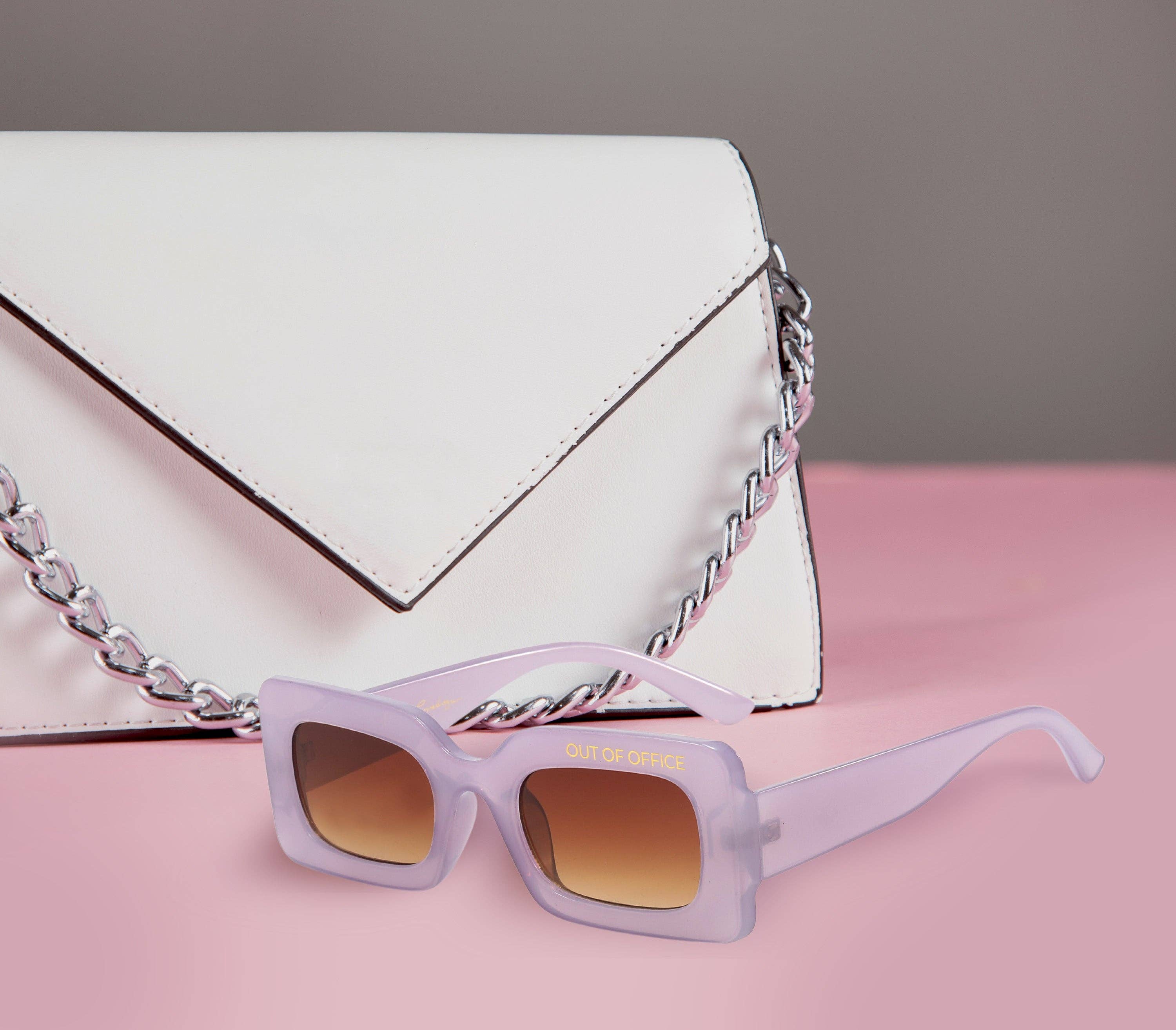 Gleam Eyewear - Wholesale Sunglasses - Women's - Out of Office Sunglasses | Purple6