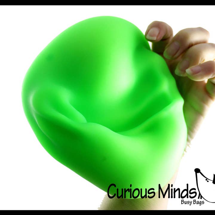 Curious Minds Toys - Wholesale Stress Relief Ball/Dough - 1 Jumbo 4" Doh Stress Stretch Ball - Moldable Pinch Poke Se4