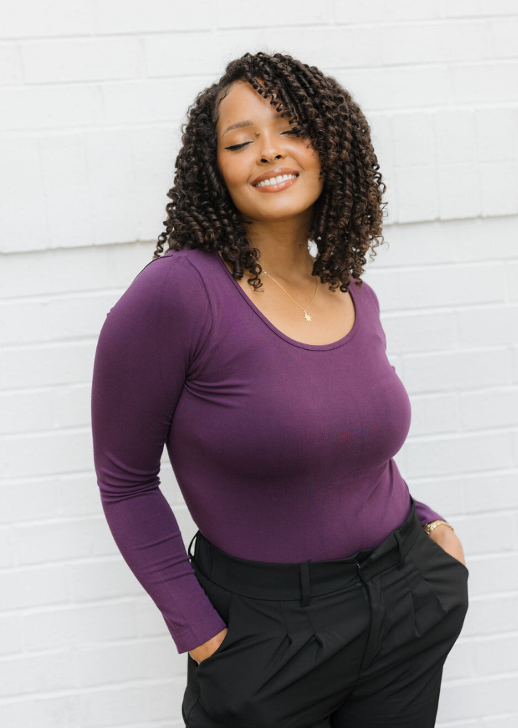 ELIETIAN - Vente Haut en maille – femme - Manches longues réversibles - Coupe incurvée9