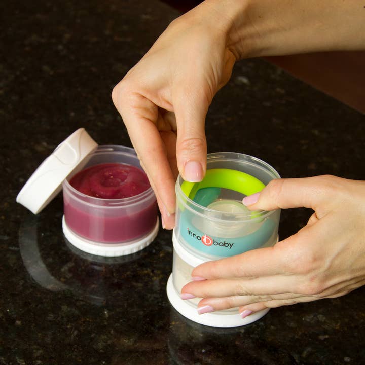 Innobaby on Faire - Wholesale Food Storage Container - Stackable Baby Formula & Snack Storage Dispenser 3Tier Tower6