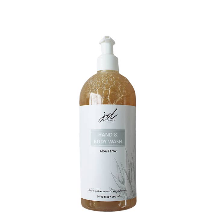 JDBotanics - Wholesale Body Wash/Shower Gel - aloe ferox hand and body wash with lavender and rosemary