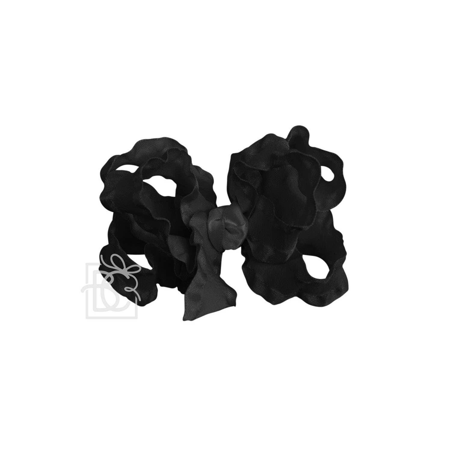 Beyond Creations, LLC - Wholesale Hair Bow - Kids - DOUBLE RUFFLE BOW ON CLIP2