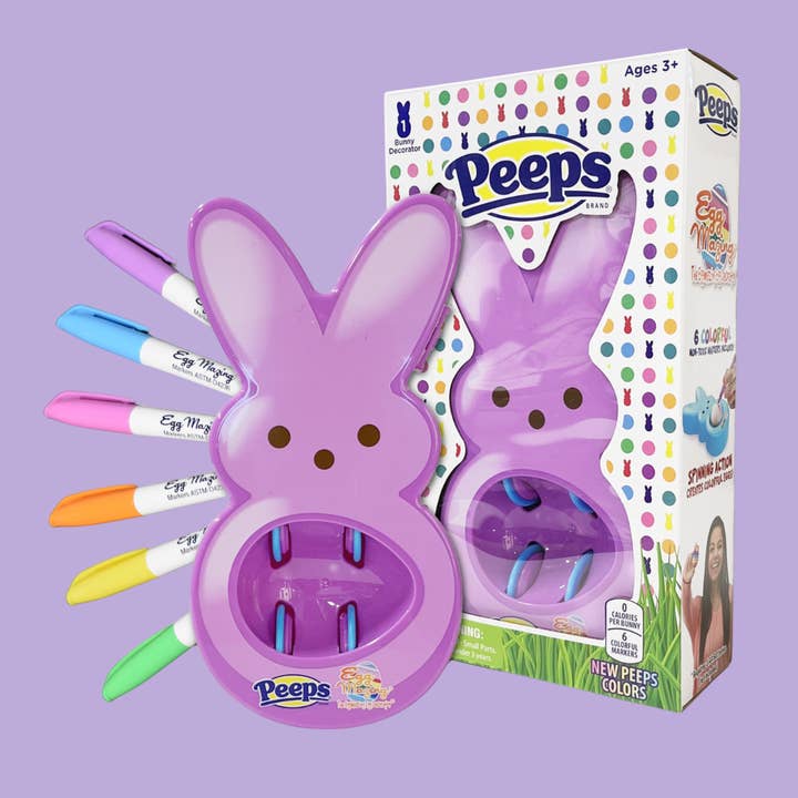 Hey Buddy Hey Pal - Wholesale DIY Craft Kit - Kids - Eggmazing Egg Decorator - Purple Peeps Bunny - Easter Gift
