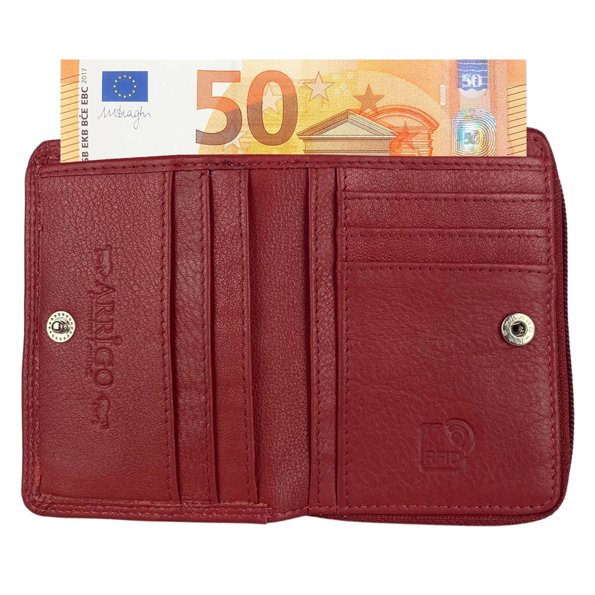 Arrigo – wholesale Wallet – Unisex – Unisex RFID Leather Wallet - 4 colors - Arrigo Leather Goods3