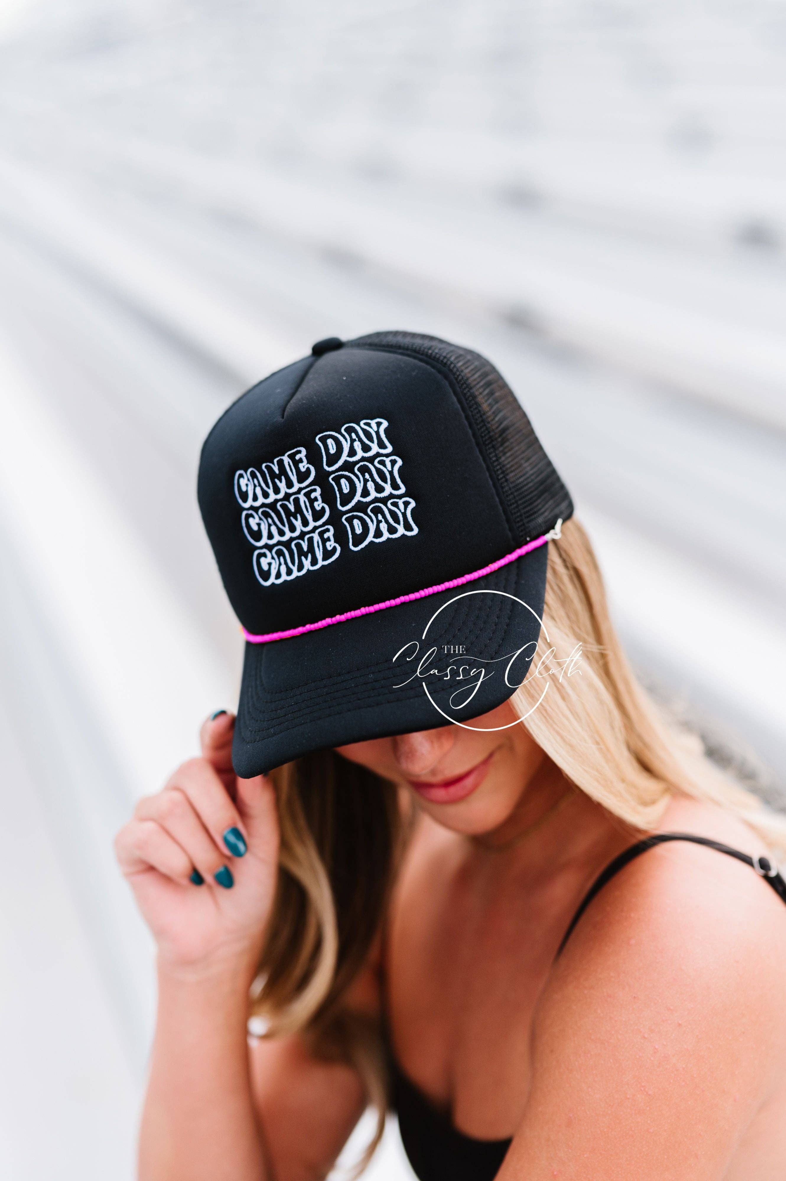 The Classy Cloth WS - Wholesale Trucker Hat - Women's - Embroidered Trucker Hat - Game Day RTS17