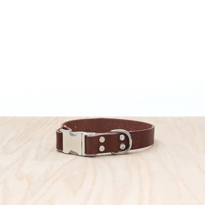 Mimi Green - Wholesale Pet Collar - Dog - Leather Dog Collar Side Release Buckle (3 colors)
