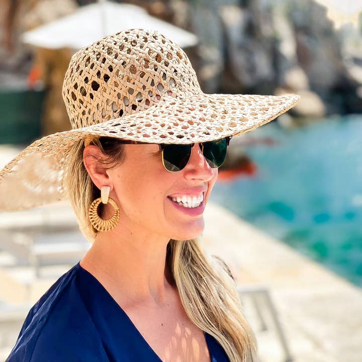 St Armands Designs of Sarasota - Wholesale Dangle Earrings - Cream Bali Button Statement Stud Earrings3