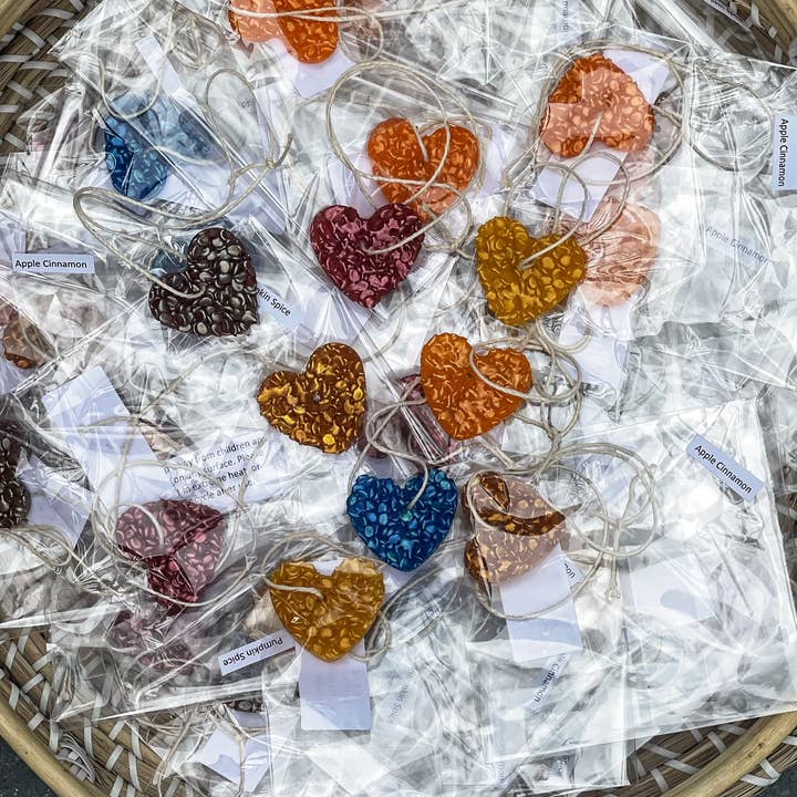 Wholesale | 10 pc increments | Fall Mini Heart Freshies for wholesale by Lasting Impressions CT