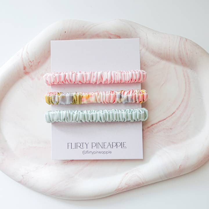Flirty Pineapple - Wholesale Hair Tie - Silk Hair Ties4
