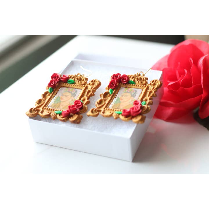 Skye Eclisse Jewelry – wholesale Hängande örhängen – Frida Kahlo örhängen för kvinnor, mexikanska statement-örhängen7