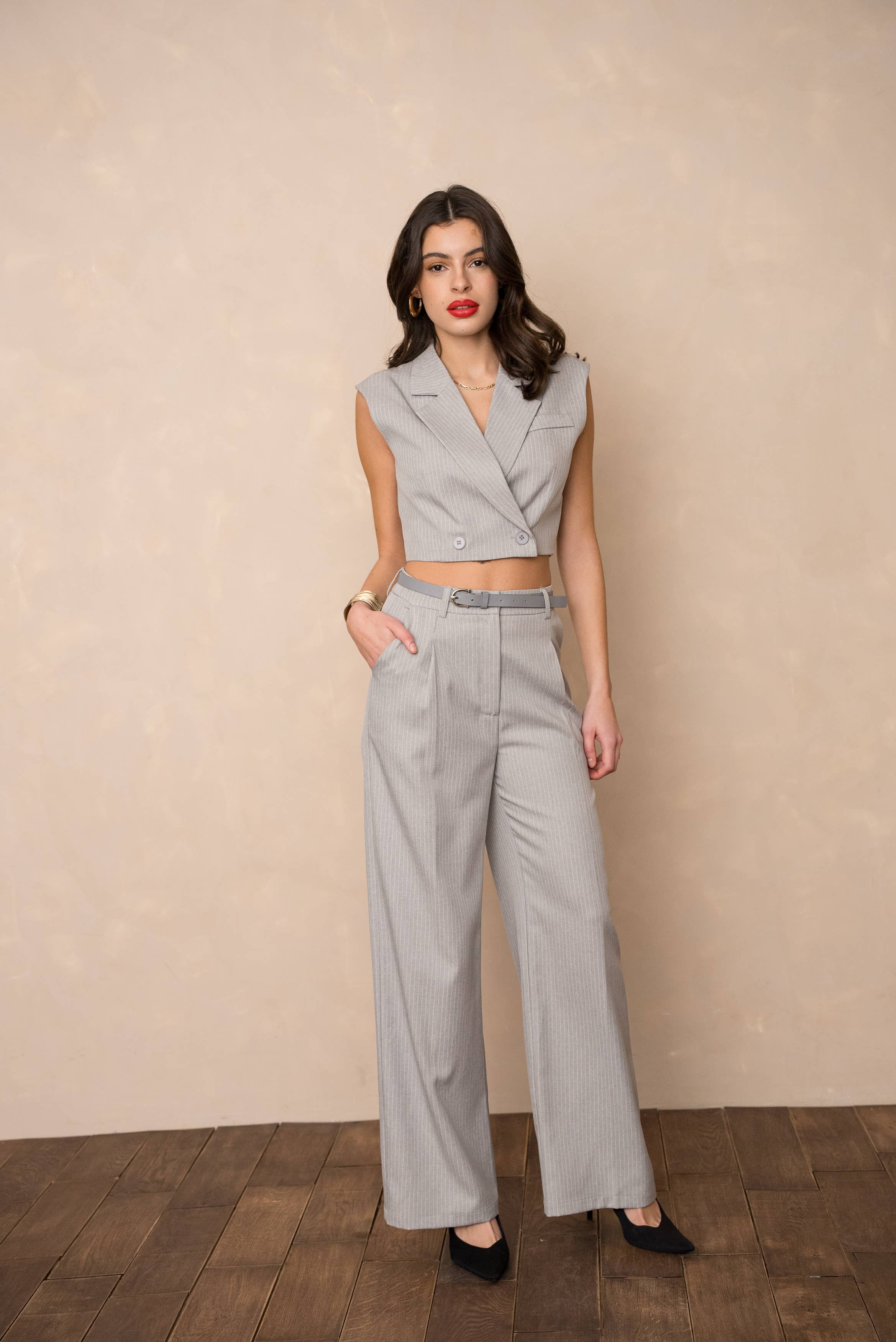 LULUMARY - Wholesale Pants - Women's - Striped pants P98122