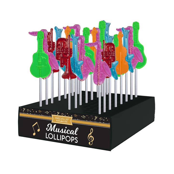 Musical Instrument Lollipops - Assorted for wholesale by Melville Candy Company