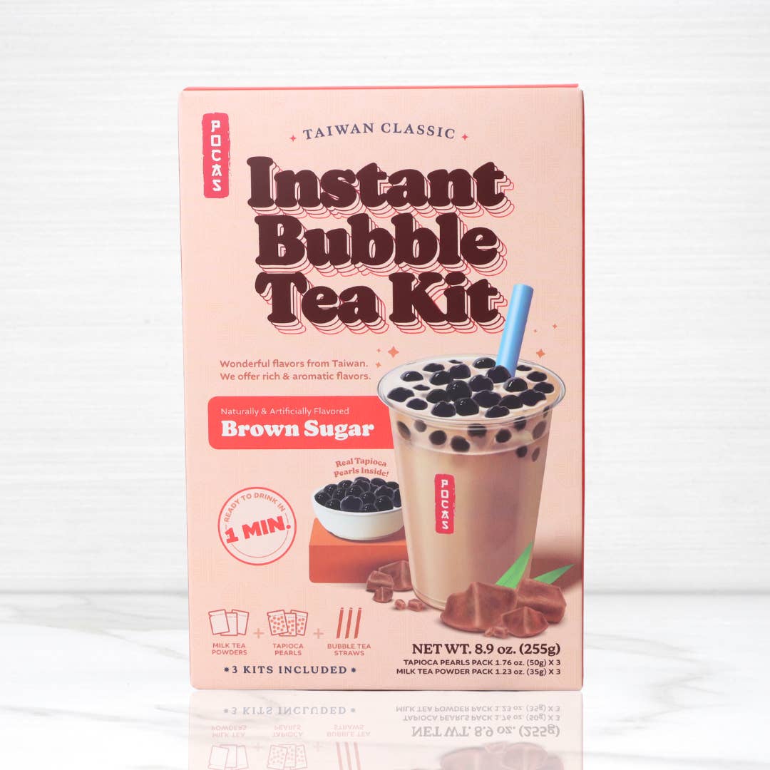 TerraMar Imports - Wholesale DIY drink kit - Brown Sugar Instant Bubble Tea Kit - 8.9 fl oz