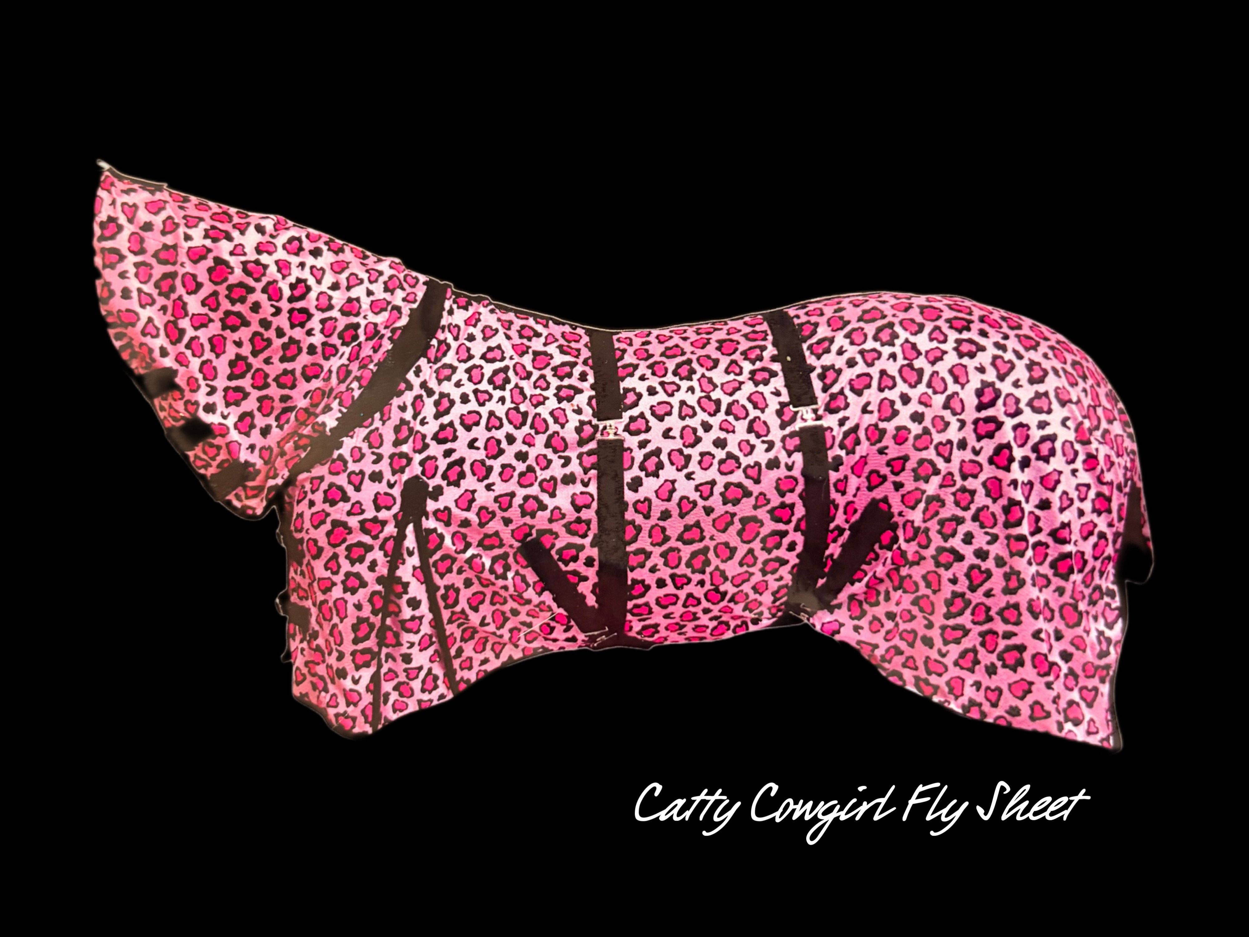 Neon Spur LLC - Wholesale Horseback Riding Gear - Catty Cowgirl Mid-Weight Fly Sheet1
