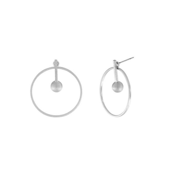 Tabitha Interstellar Multi-Styleable Earring Silver Plating for wholesale by Dansk Copenhagen