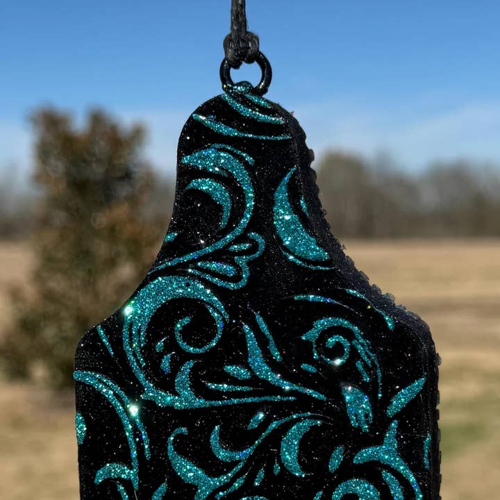 Ear Tag- Tooled Design Car Freshie/Car Scent/Air Freshener for wholesale by Scent Story Freshies