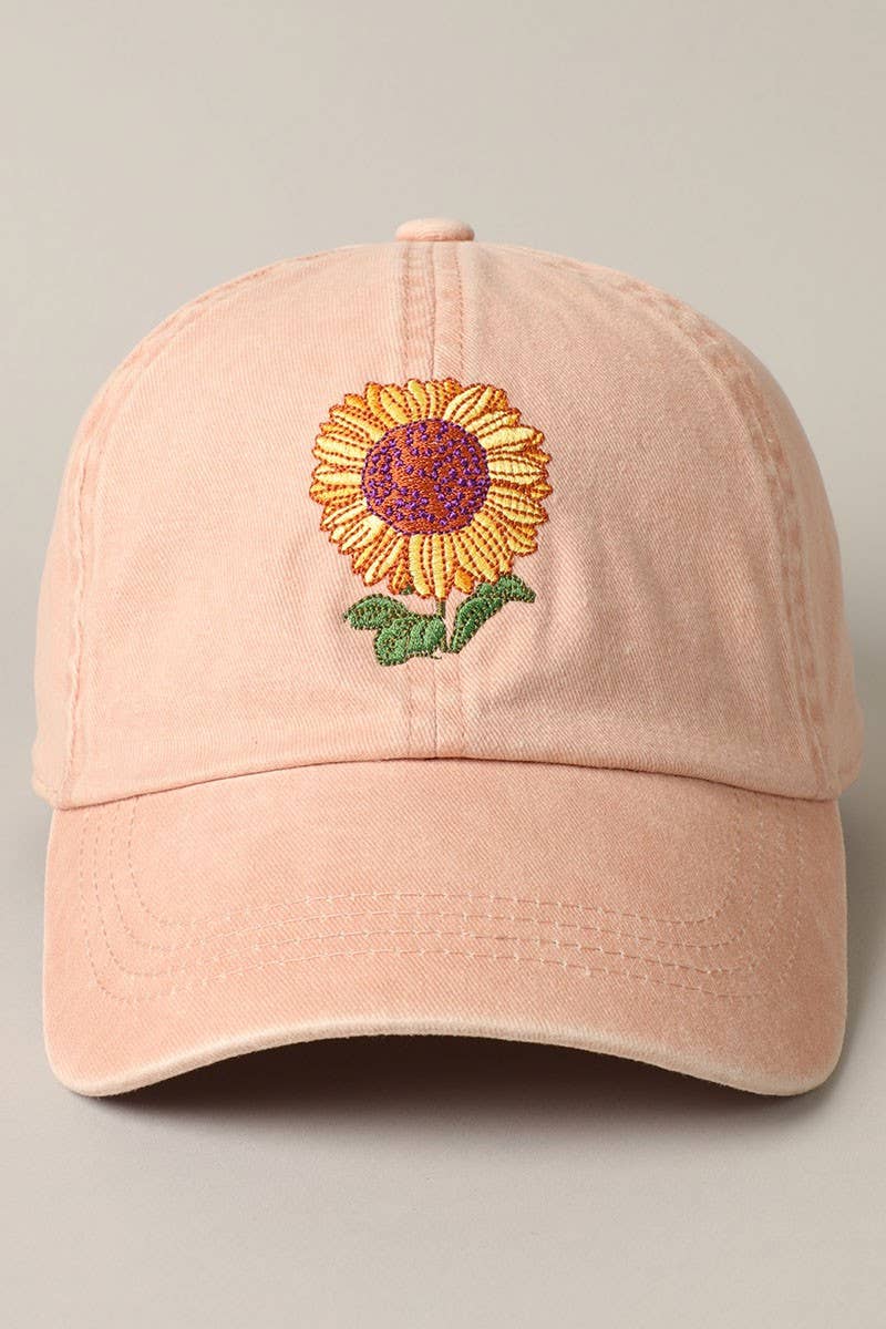 Fashion City - Venta al por mayor Gorra de béisbol - Mujer - Gorra de béisbol bordada girasol17