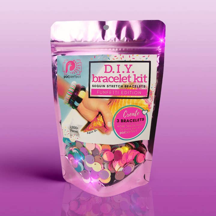 Pix Perfect - Wholesale DIY Jewelry - Kids - D.I.Y. Bracelet Kit - Funfetti Edition0