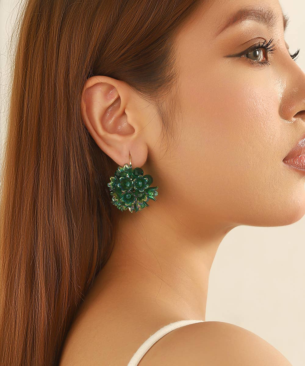 Blossom bijoux – wholesale Hängande örhängen – Blom- och pärlhängande örhängen – 26AHBOL0574