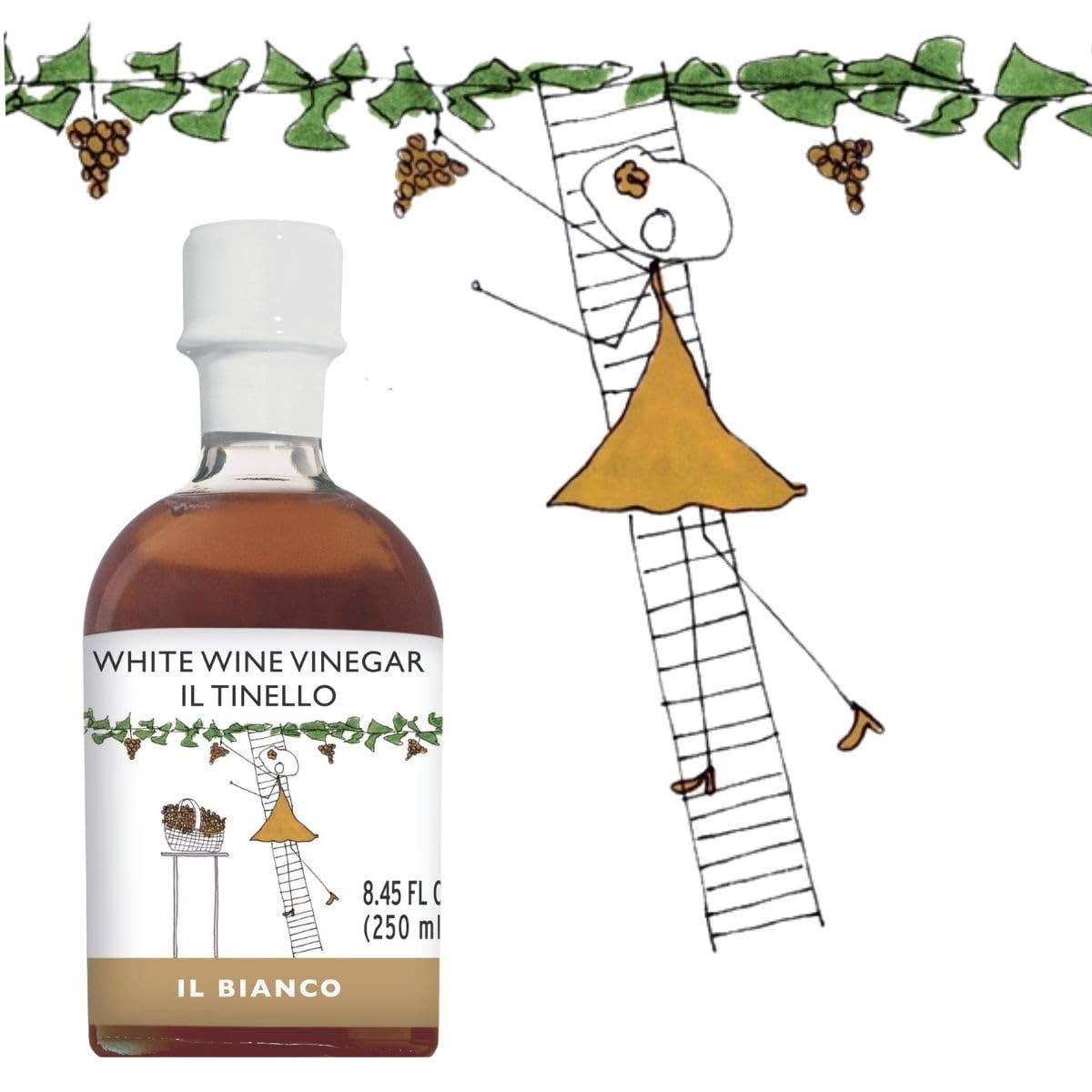 Wholesale Italian Food - Wholesale Vinegar - IL TINELLO, White Wine Vinegar Aceto di Vino Bianco, (8.45 fl oz) 250ml5