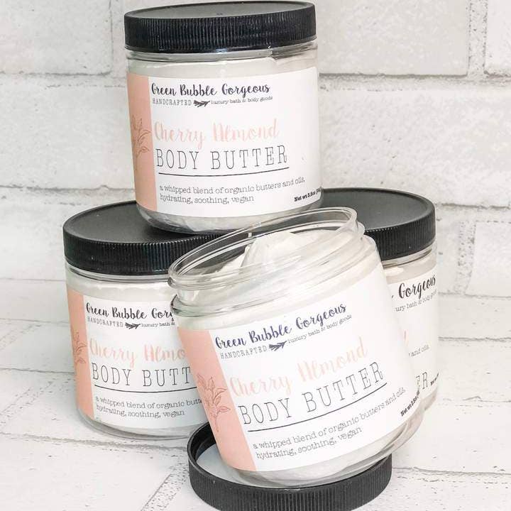 Green Bubble Gorgeous - Wholesale Body Balm/Butter - Cherry Almond Body Butter1