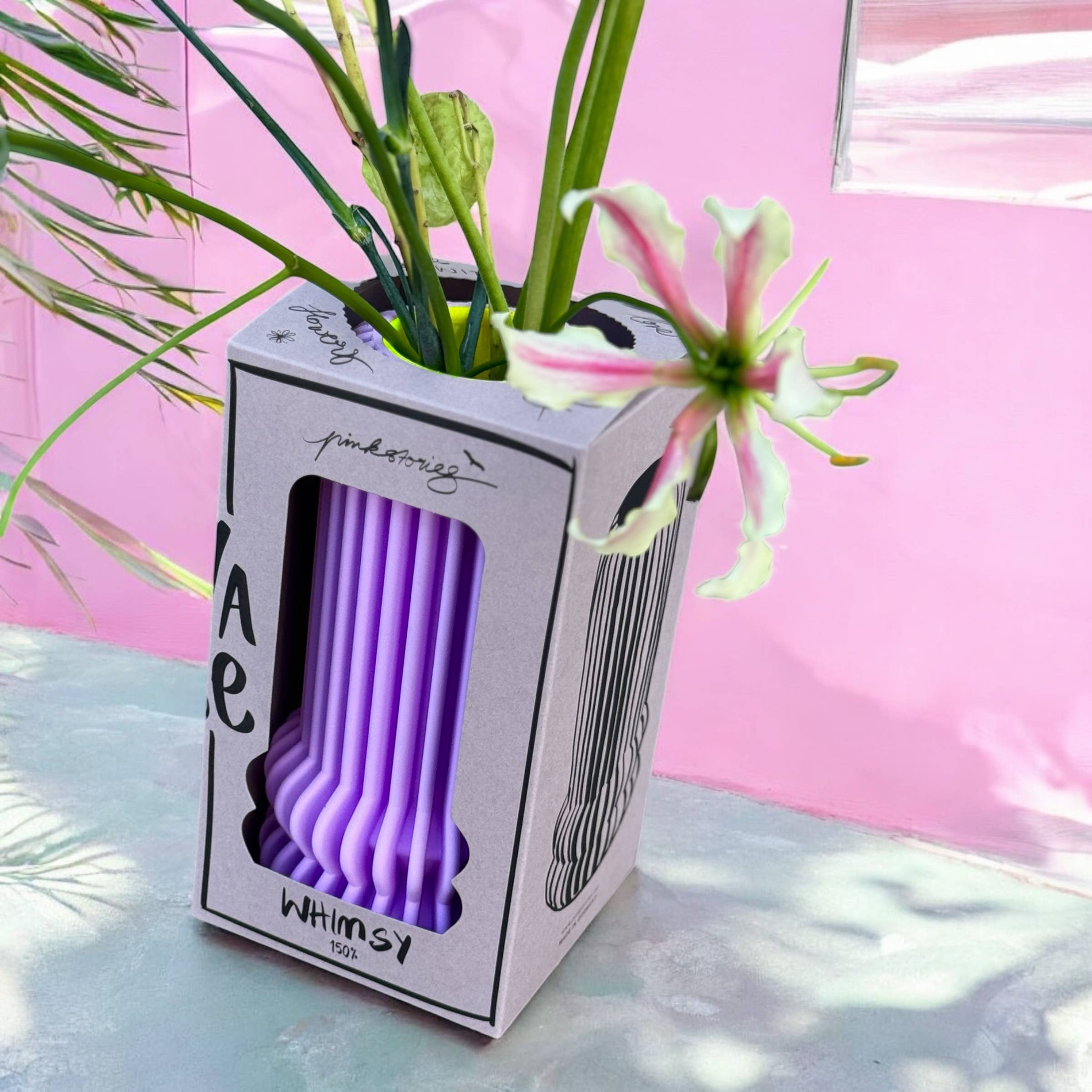 Pink Stories - Wholesale Vase - Whimsy 100% * Lilac4