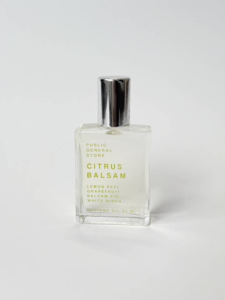 Citrus Balsam Perfume Oil for wholesale by Public General Store inc