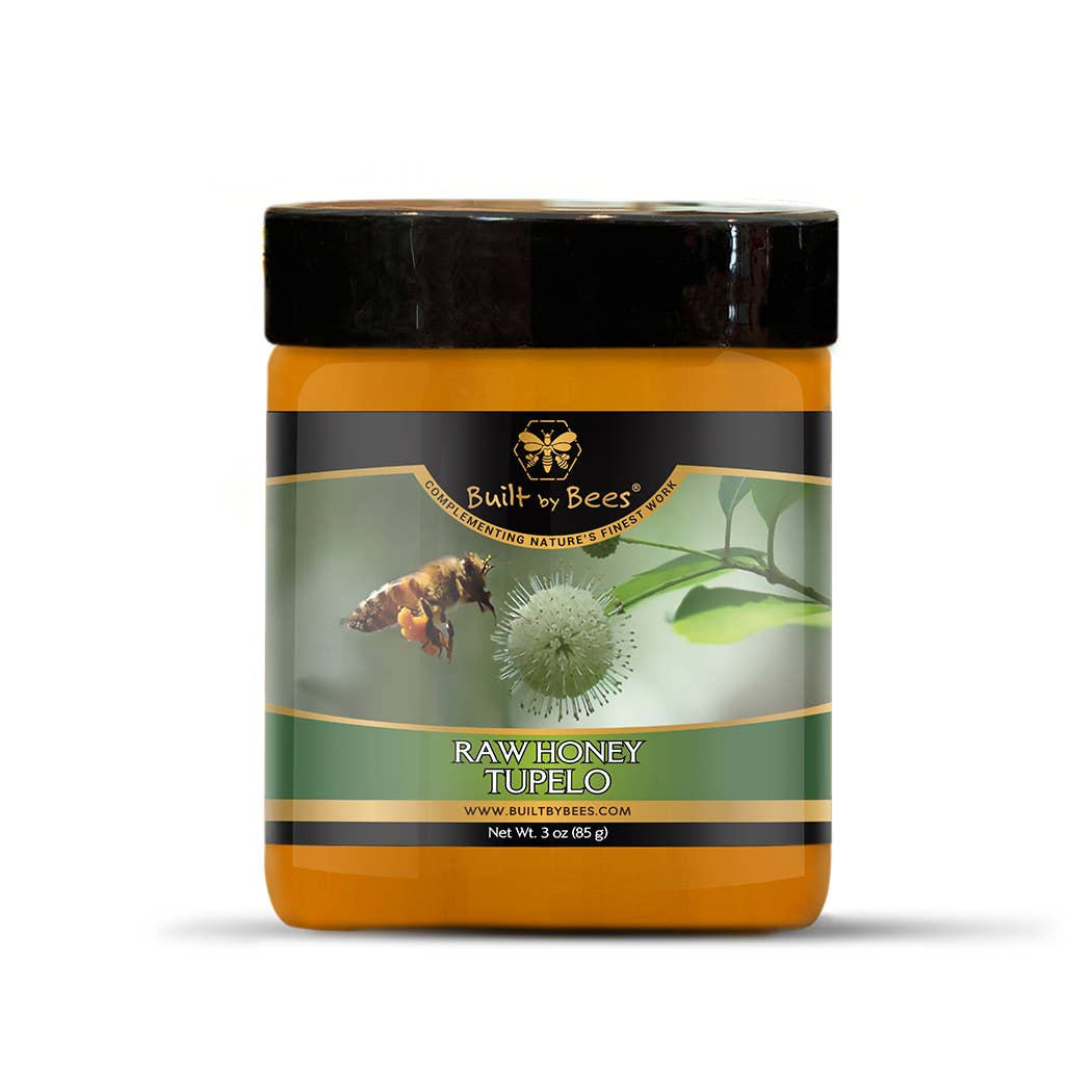 Built by Bees - Wholesale Honey - Raw Tupelo Honey 3 oz