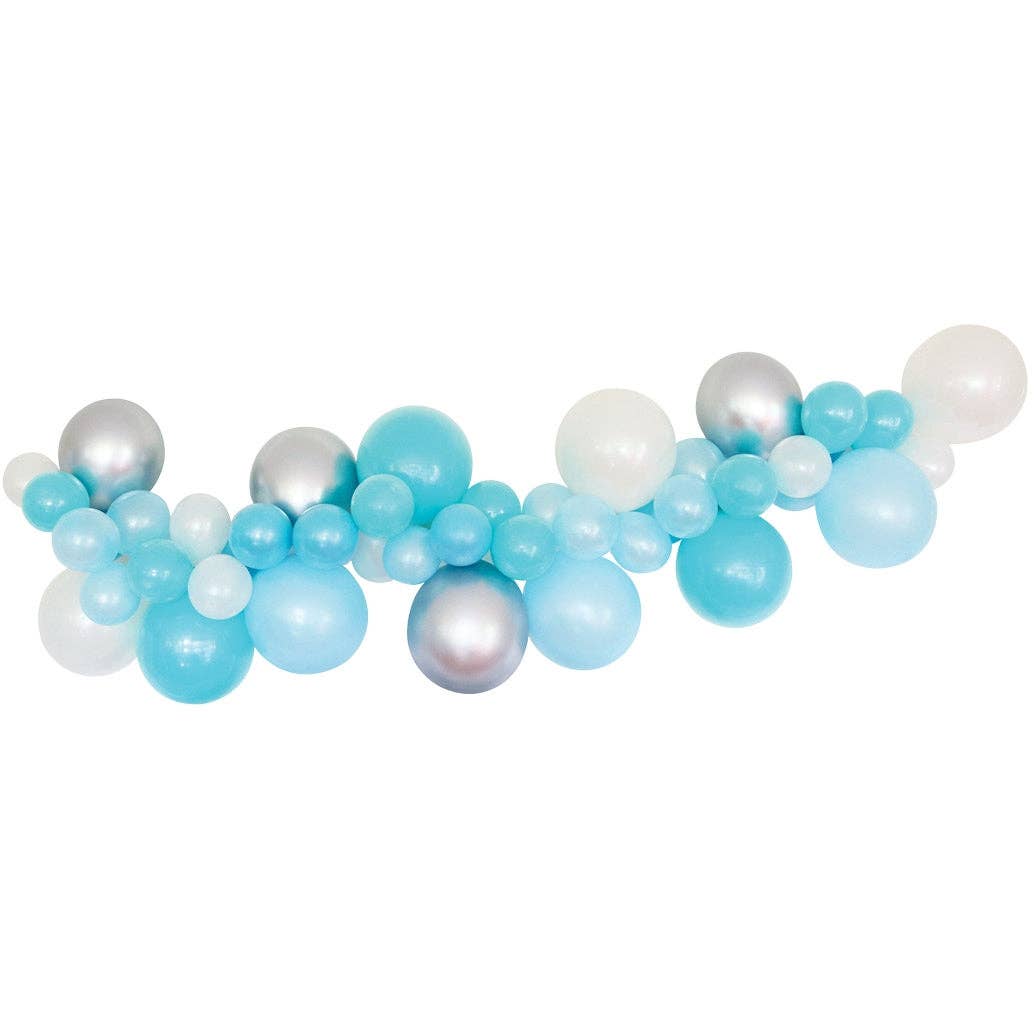 Illume Partyware - Wholesale DIY Craft Kit - Balloon Garland Kit DIY- Blue & Silver6