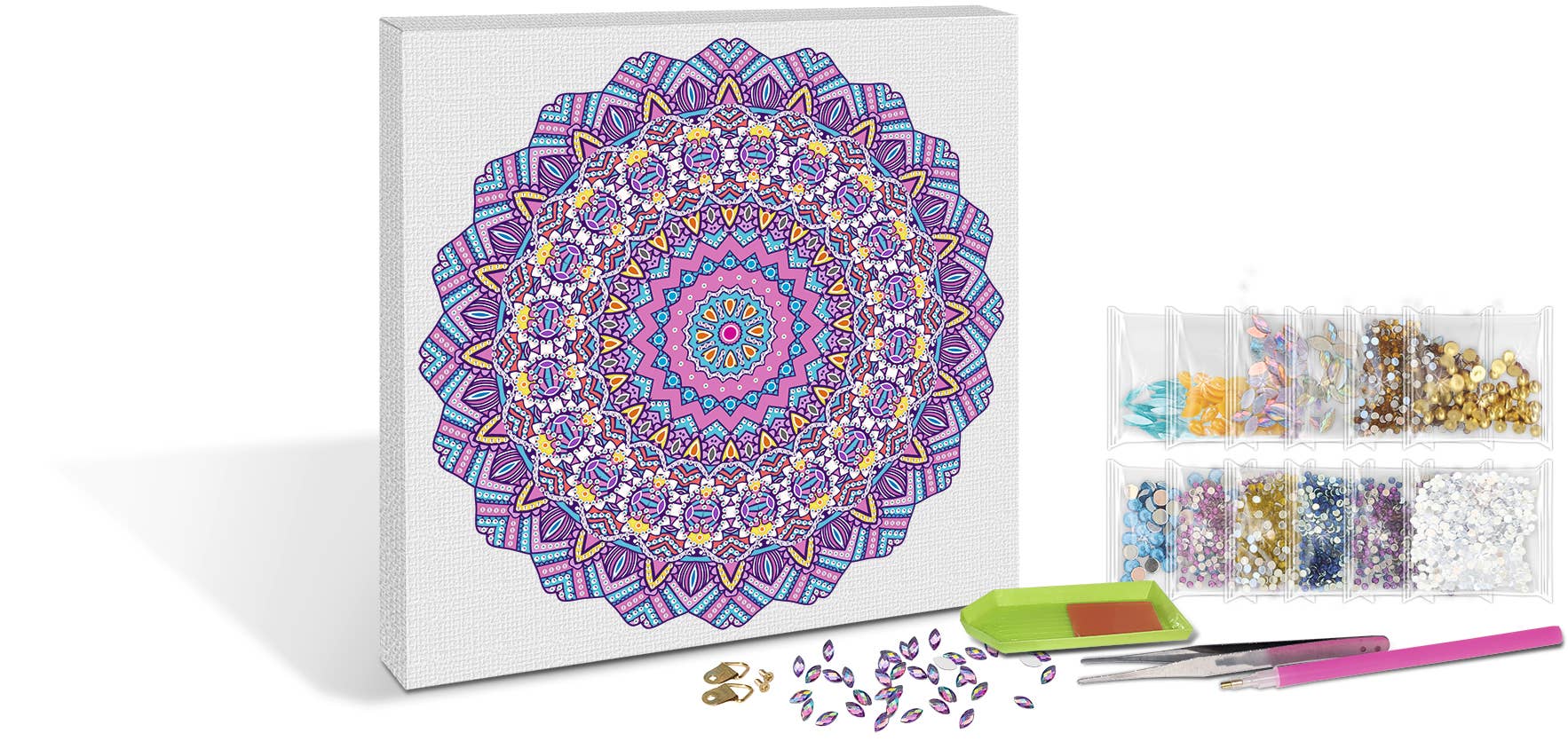 URSUS® / Buntpapierfabrik Ludwig Bähr GmbH & Co. KG - Wholesale DIY Craft Kit - Diamond Painting Mandala Set 82