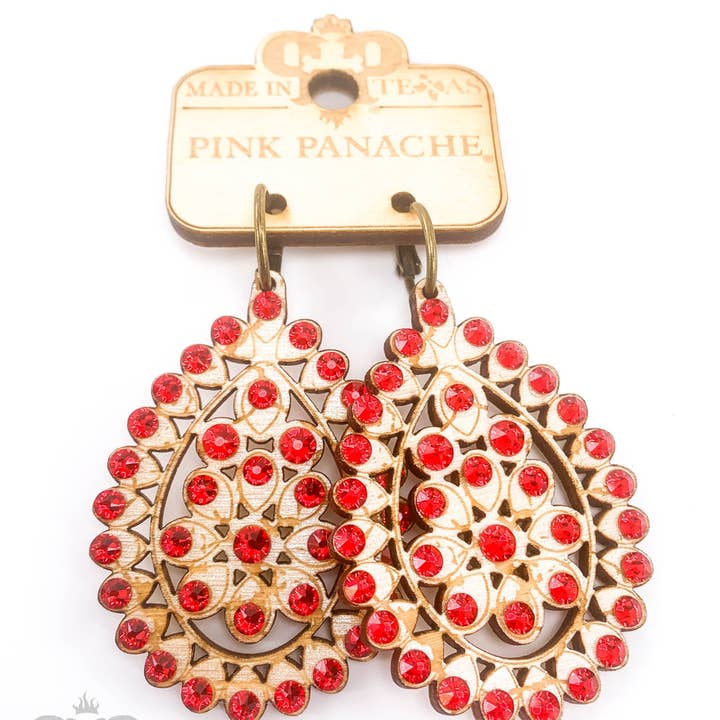 Pink Panache Brands – wholesale Dangle earrings – Santa Fe teardrop earring, medium size5