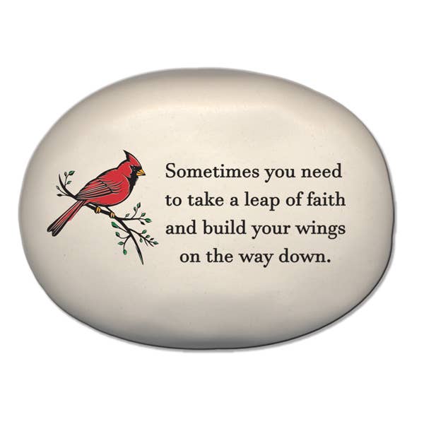 Cardinal Rock "Sometimes you need to take a leap of faith... for wholesale by August Ceramics