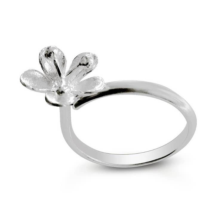 Bague fleur asymétrique pour la vente par Anaïs BEARD