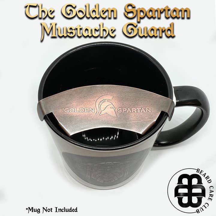 De Gouden Spartaanse Snorbeschermer voor wholesale door Beard Care Club
