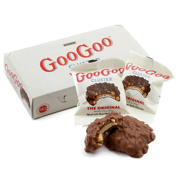 Goo Goo Cluster ORIGINAL Nougat Chocolate Cluster 1.75oz 12ct for wholesale by Long Island Candy Factory