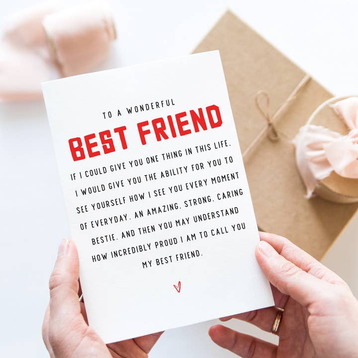 Best Friend Poem For Birthday for wholesale by TipsyCards