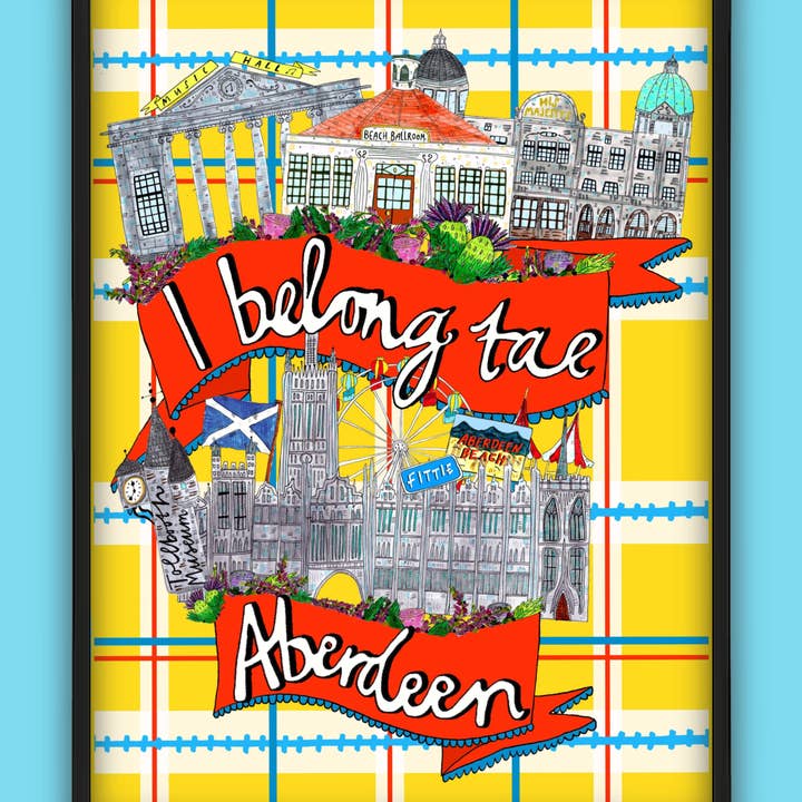 Claire Barclay Draws – Großhandel Kunstdruck – Ich gehöre Tae ABERDEEN Kunst-Print