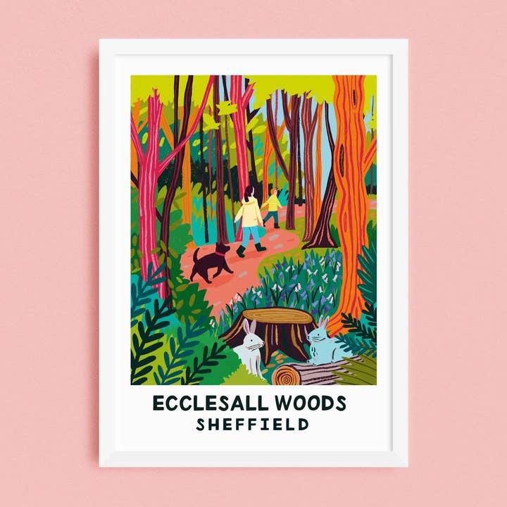 Ecclesall Woods - Sheffield Print for wholesale by Lauren Radley