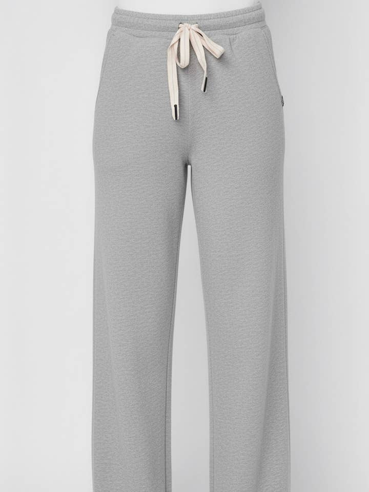 Softest Fleece Drawstring Pant in Heather Grey for wholesale by Stateside