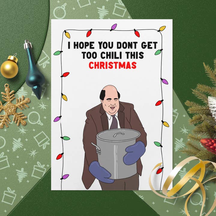 The Office - Biglietto di Natale di Kevin. per la vendita all'ingrosso da parte di Fyne Print