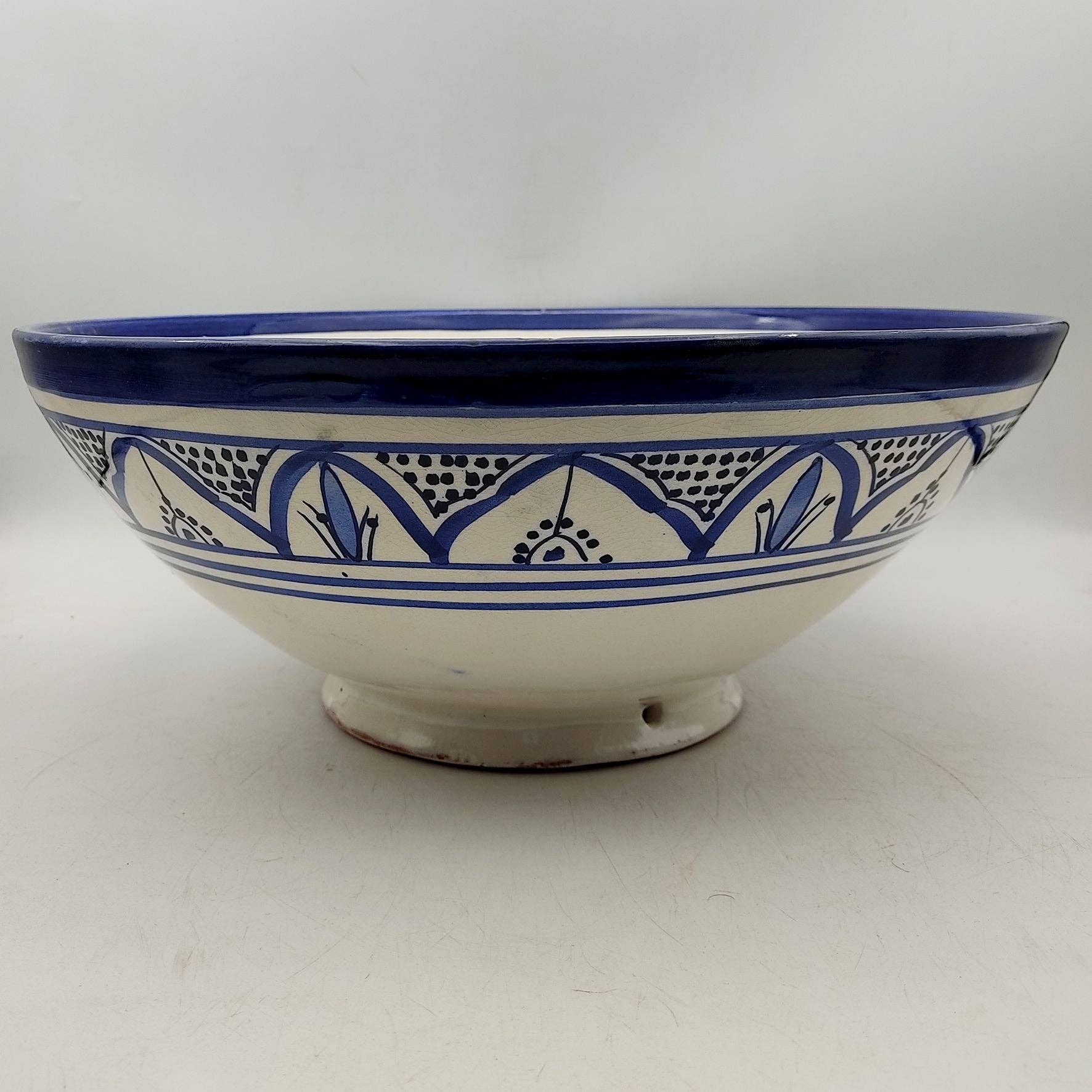 Etnico Arredo - Wholesale Decoratief bord/schotel/kom - Marokkaans Marokkaans keramisch terracotta-sausbord met etnische saus, kom diam. 36 cm 10022211001