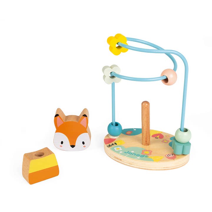 Janod - Wholesale Wood Toy - Kids - Pure - Fox Bead Maze