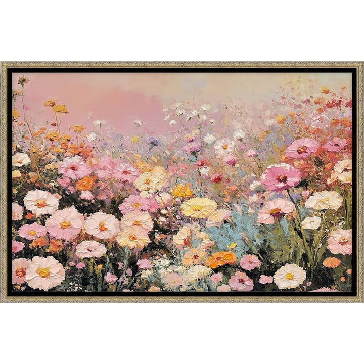 Art mural sur toile "Symphonie de fleurs sauvages" pour la vente par Streamline Art