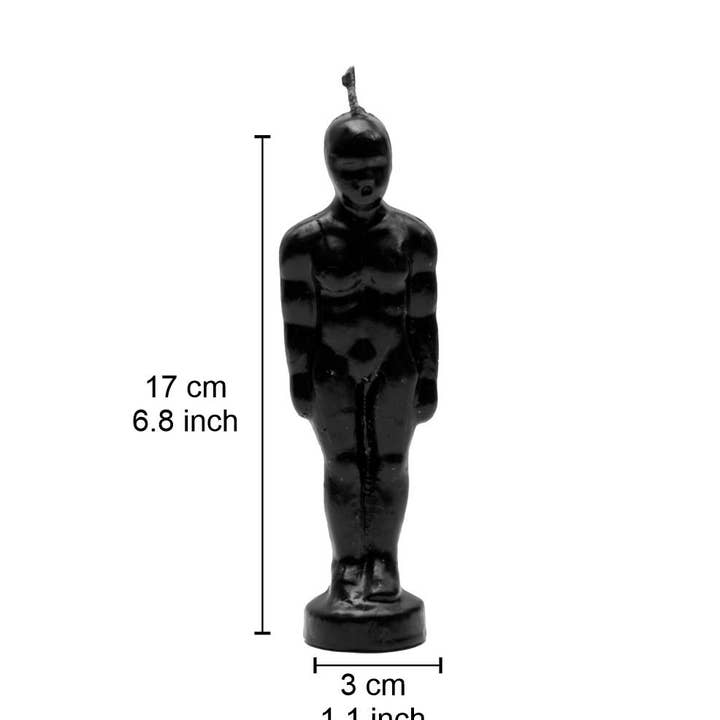 Man ritual candle Black for wholesale by Vrinda