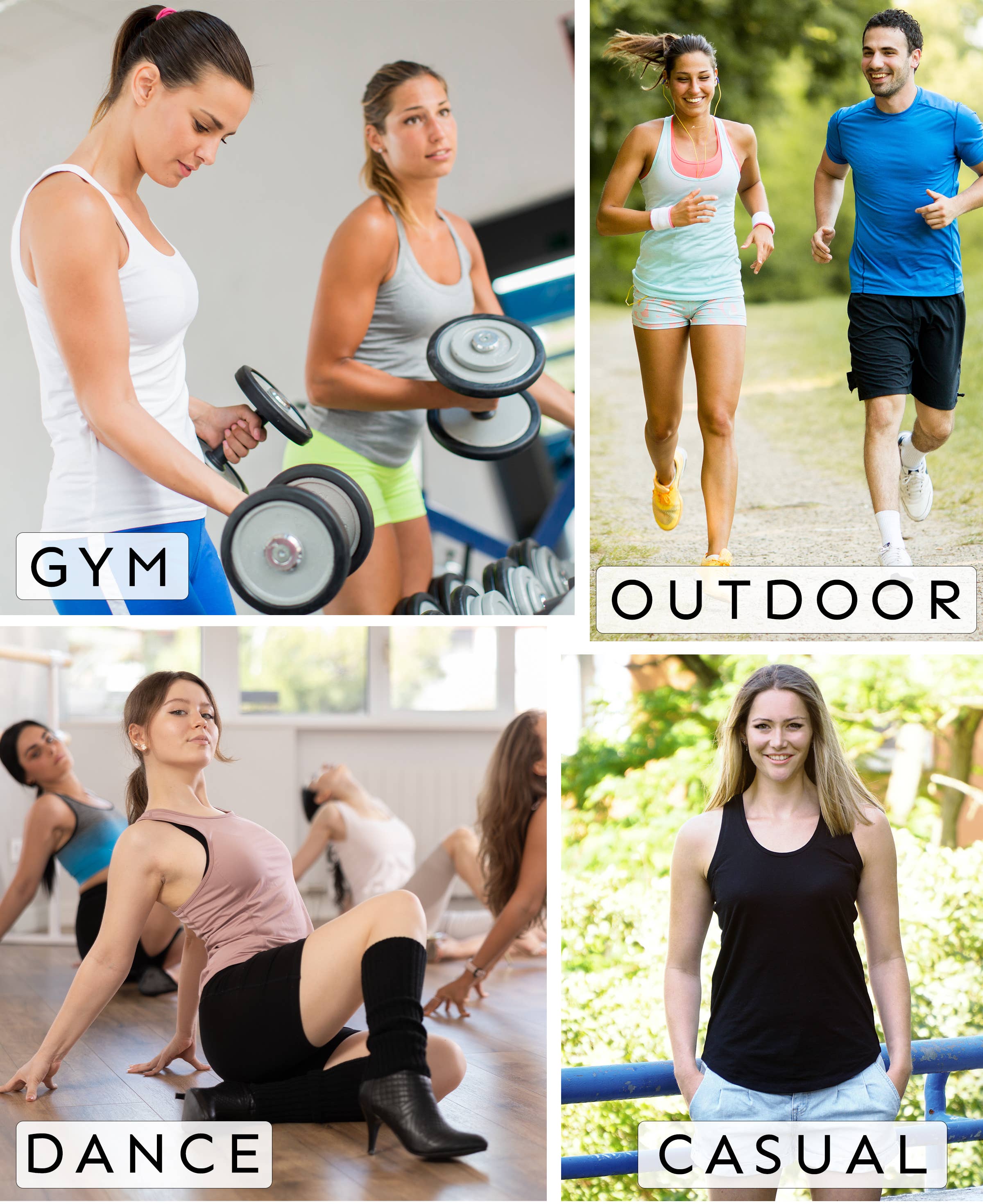 I-Wear Brands – Engroshandel Tanktop – Kvinder – 5 Pack Kvinder Svømmetøj Poly-Slub Udbrændthed Tank Top18