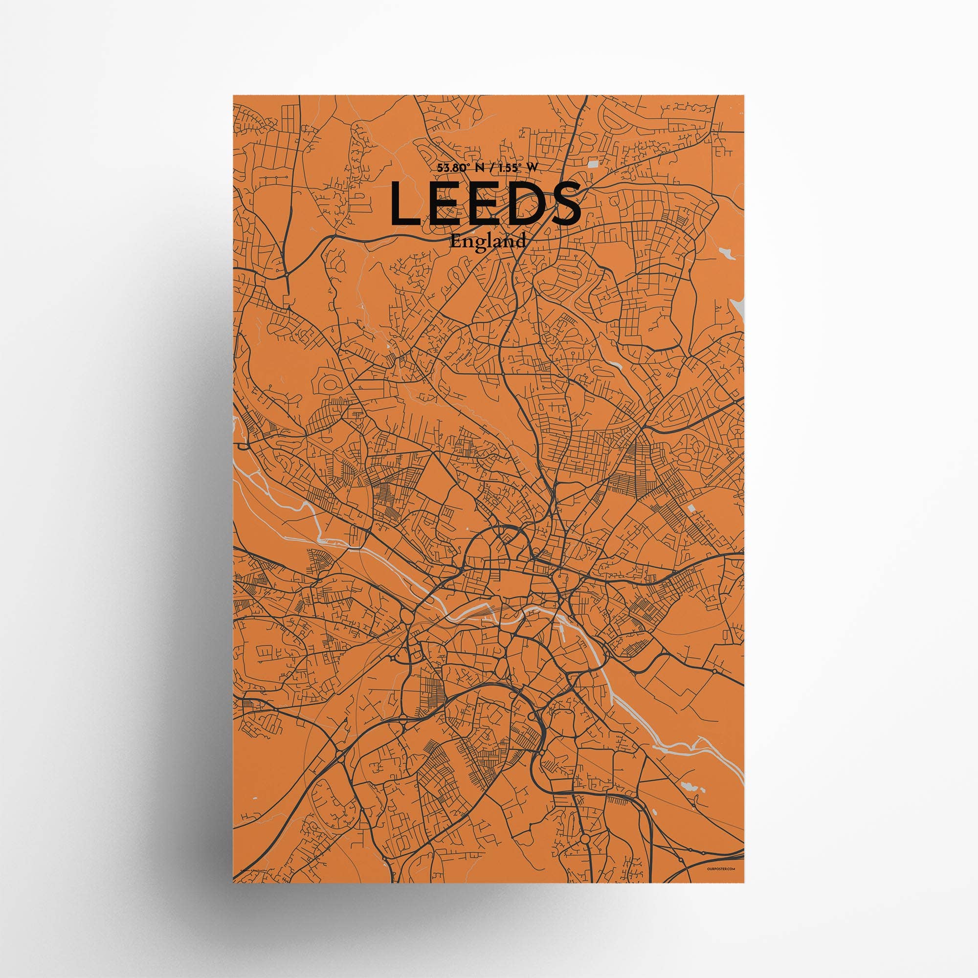 OurPoster.com – wholesale Poster – Leeds karta affisch148