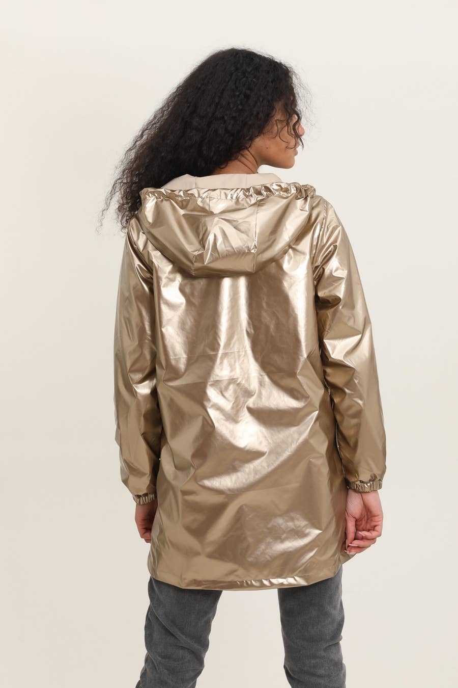 Attrait Paris - Wholesale Raincoat - Women's - Long reversible hooded waterproof jacket10