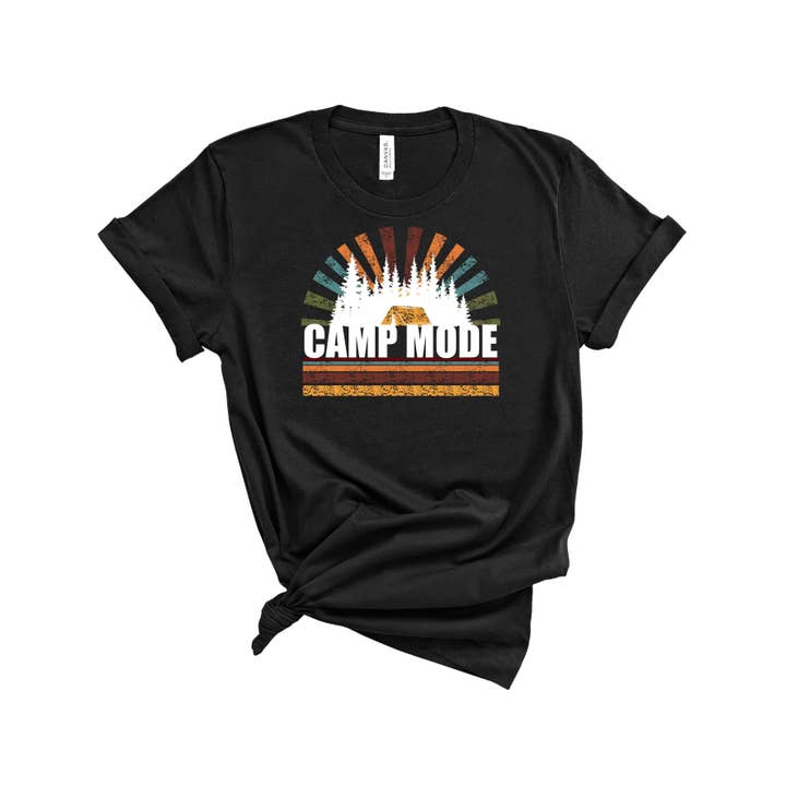 Camp Mode Burst White - Graphic Tee for wholesale by Jasie Blanks