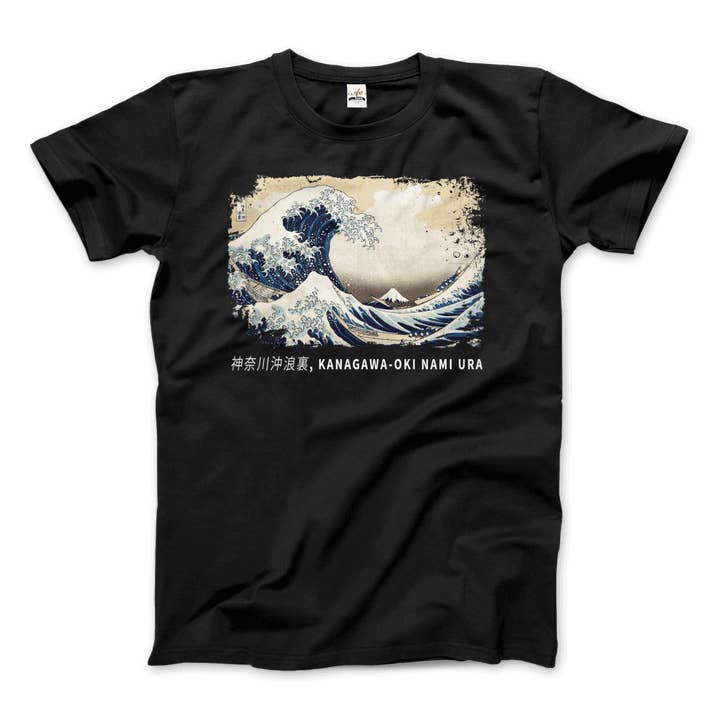 Hokusai - The Great Wave off Kanagawa Artwork T-Shirt for wholesale by Art-O-Rama Shop